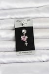 316l Cerrahi Çelik Pembe Zirkon Taşlı Model Göbek Piercing
