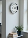 36 Cm Beyaz Modern Dekoratif Duvar Saati