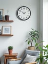 36 Cm Gri Standart Dekoratif Duvar Saati