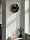36 Cm Kahverengi Dekoratif Duvar Saati