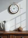 36 Cm Kahverengi Dekoratif Duvar Saati