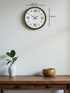 36 Cm Kahverengi Modern Dekoratif Duvar Saati