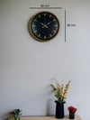 36 Cm Kahverengi Modern Duvar Saati