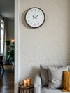 36 Cm Kahverengi Sade Dekoratif Duvar Saati