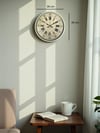36 Cm Krem Retro Tasarım Duvar Saati