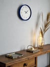 36 Cm Lacivert Dekoratif Duvar Saati