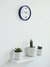 36 Cm Lacivert Modern Dekoratif Duvar Saati
