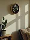 36 Cm Modern Kahverengi Duvar Saati