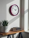 36 Cm Pembe Dekoratif Duvar Saati