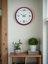 36 Cm Pembe Modern Duvar Saati