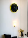 36 Cm Sarı Dekoratif Duvar Saati