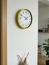 36 Cm Sarı Dekoratif Duvar Saati