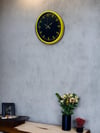 36 Cm Sarı Dekoratif Duvar Saati