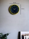 36 Cm Sarı Standart Duvar Saati