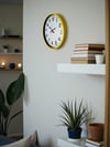 36 Cm Standart Sarı Duvar Saati