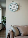 36 Cm Turkuaz Dekoratif Duvar Saati
