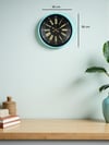 36 Cm Turkuaz Dekoratif Duvar Saati