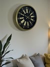 40 Cm Metal Antik Roma Eskitme Duvar Saati