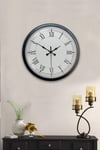 40 cm Siyah Metal Retro Duvar Saati