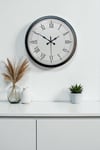 40 cm Siyah Metal Retro Duvar Saati