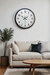 40 cm Siyah Metal Standart Duvar Saati