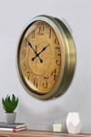 52 cm Eskitme Metal Retro Duvar Saati