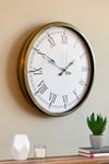 52 cm Eskitme Metal Retro Duvar Saati