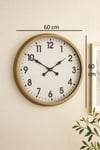 60 cm Eskitme Metal Standart Duvar Saati