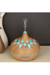 Aroma Difüzör Gece Işığı 7 Led DESENLİ Nemlendirici Kumandalı Buhar Makinesi 550 ml
