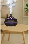 Aroma Difüzör Gece Işığı 7 Led DESENLİ Nemlendirici Kumandalı Buhar Makinesi 550 ml
