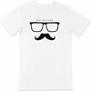 Babalar Günü Hediye Baba Temalı Baskılı Oversize Bisiklet Yaka T-shirt - Beyaz