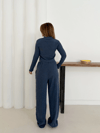 Balıkçı Yaka Örme Takım Lacivert St265865