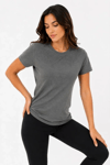 Basic Tişört Bisiklet Yaka Kısa Kol Günlük Yazlık Slim Fit T-shirt - Antrasit