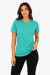 Basic Tişört Bisiklet Yaka Kısa Kol Günlük Yazlık Slim Fit T-shirt - Su Yeşili