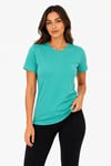 Basic Tişört Bisiklet Yaka Kısa Kol Günlük Yazlık Slim Fit T-shirt - Su Yeşili