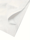 Baskılı Oversize Bisiklet Yaka T-shirt - Beyaz