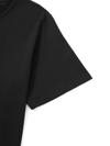 Baskılı Oversize Bisiklet Yaka T-shirt - Siyah