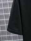 Baskılı Oversize Bisiklet Yaka T-shirt - Siyah