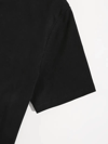Baskılı Oversize Bisiklet Yaka T-shirt - Siyah