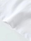 Baskılı Oversize Bisiklet Yaka T-shirt - Beyaz