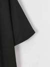 Baskılı Oversize Bisiklet Yaka T-shirt - Siyah