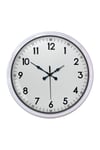 Beyaz Dekoratif Stil 52 Cm Metal Duvar Saati