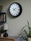 Black & White Baseline 40 Cm Metal Duvar Saati