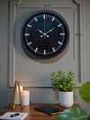 Black Baseline 40 Cm Metal Duvar Saati
