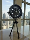Black Luxury Modern Üç Ayaklı Metal Masa Saati