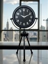Black Luxury Modern Üç Ayaklı Metal Masa Saati