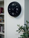 Black Royal Tasarım 40 cm Metal Duvar Saati