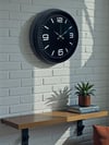 Black Royal Tasarım 40 cm Metal Duvar Saati