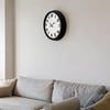 Black Simplex 40 Cm Metal Duvar Saati