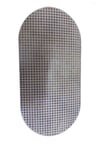 Çanta Kanvası Oval 30x15 Cm Beyaz